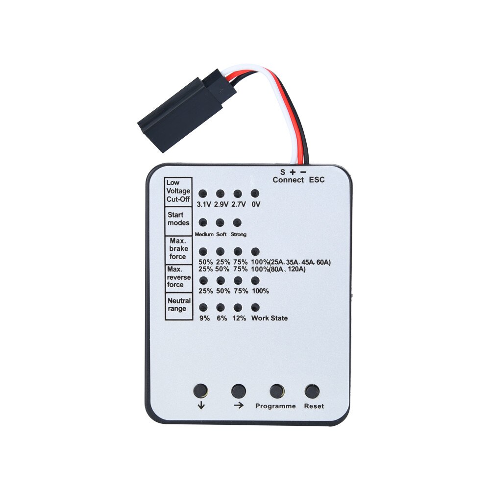 Programming Card For RC Car ESC Brushless Electronic Speed Controller 1203#2