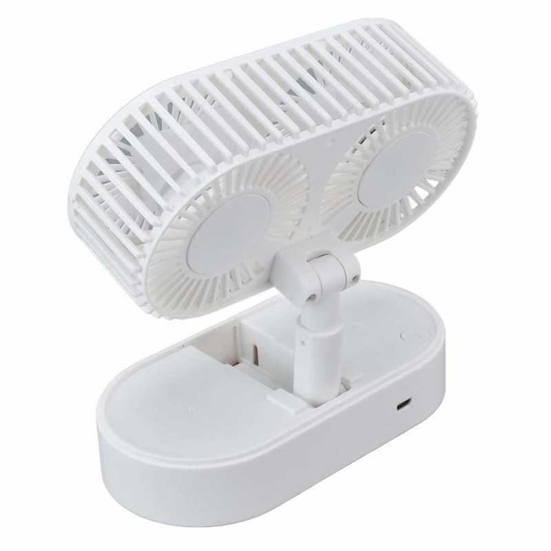 Desktop Fan Angle Adjustable Double Fan Dual Motor for Office for Living Room for Bedroom