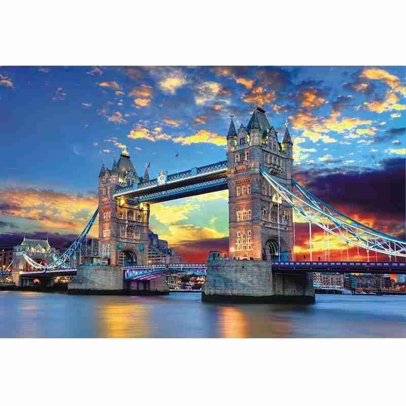 Jigsaw Paper Puzzles 1000 Pieces Self-assembling Scenery Jigsaw Adults Educational Toy Puzzles Puzzles Landscape Toys X0R7