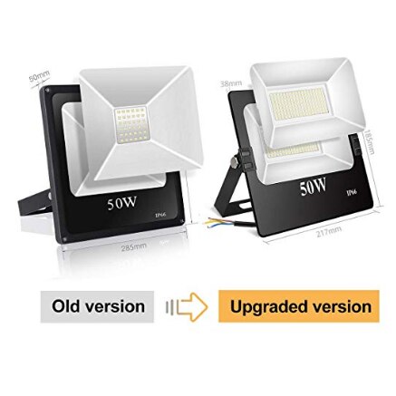 Proyector LED SMD 5054 50W 5500LM IP65 6500K NEGRO