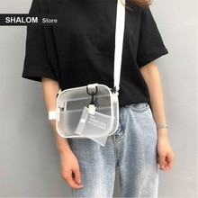 Bag Female Summer Upper Korean Edition Jelly Transparent Small Square Package Mini Single Tilt Satchel Tide