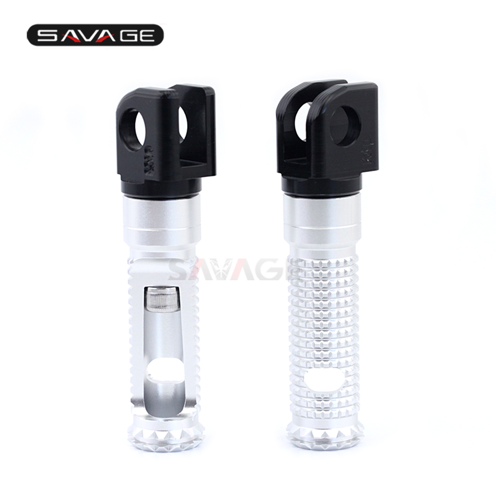 Voetsteunen voor suzuki gsr gsx -s 750 1000/f hayabusa b-king gsx 1300/r motorrijder voetsteun gsr 750: Zilver