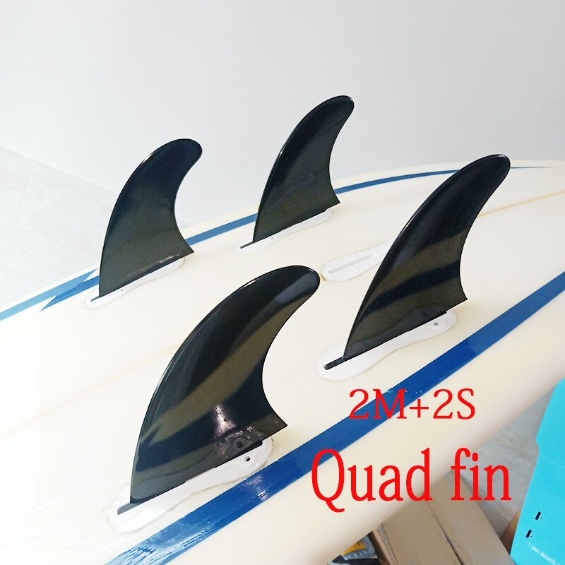 Surfboard Fins Twin Tri Quad Five fin a Set for BiLong FCS II fin box Nylon + fiber surf Fin Quilhas Five fins: white