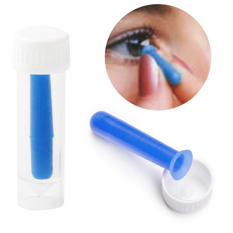 1Pcs Hard Contact Lens Inbrengen & Removal Tool Lenzen Blauw: Default Title