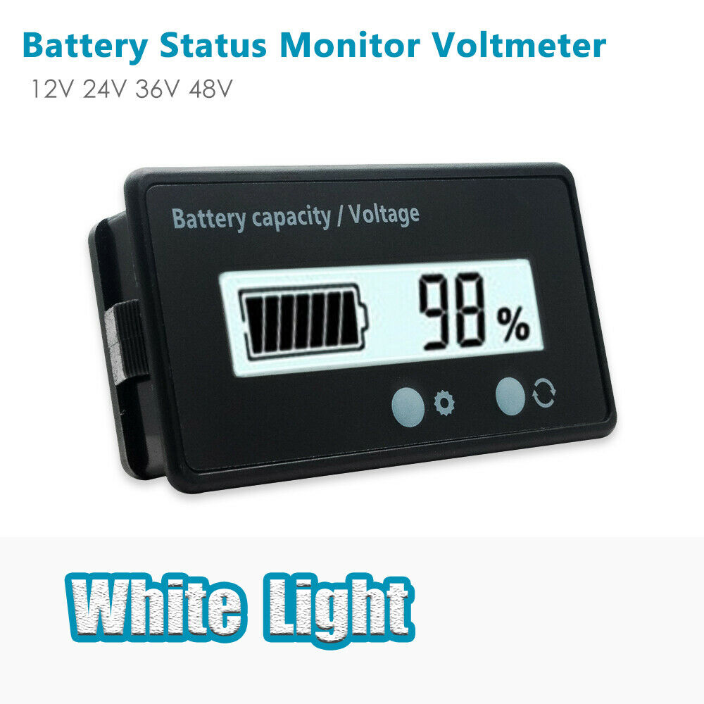 Auto LCD LED Digitale Voltmeter 12 V 24 V 36 V 48 V Lood-zuur Batterij Status Spanning voltmeter Monitor Meter