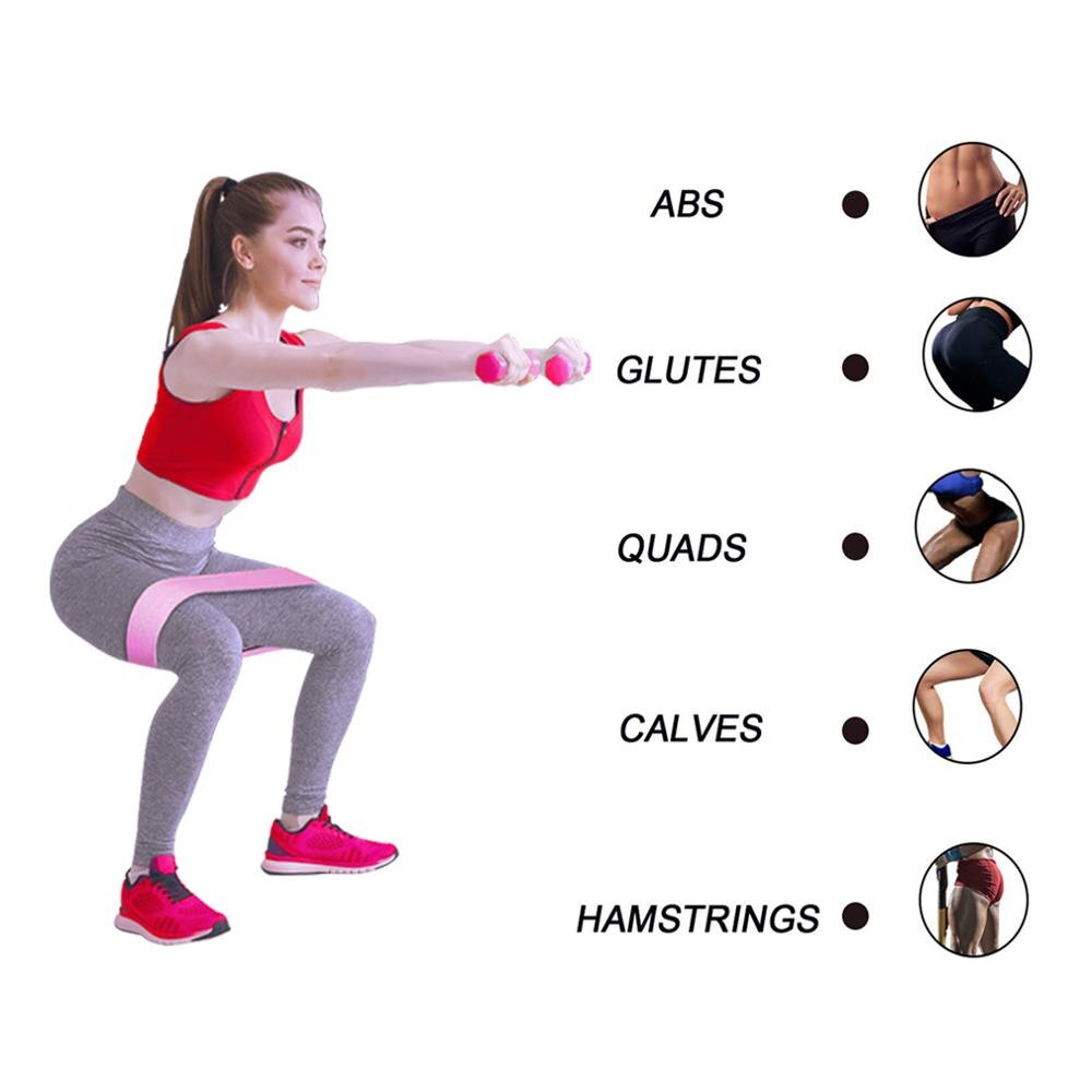 Unisex booty band hofte cirkel loop modstand band træning for ben lår glute butt squat bands skridsikker