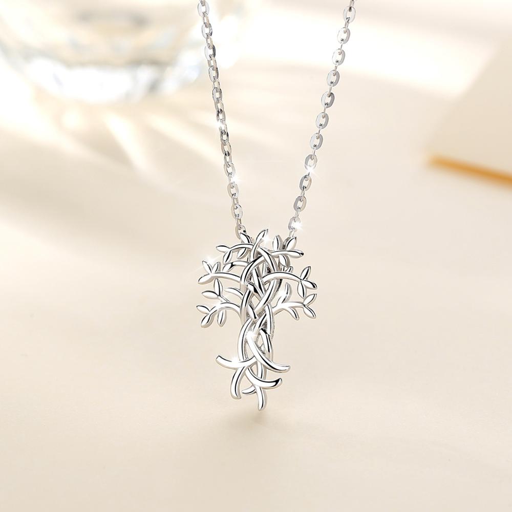 EUDORA 925 Sterling Silver Tree Of Life Pendant Necklace For Men Women Celtic Knot Jewelry with box Anniversary party D300