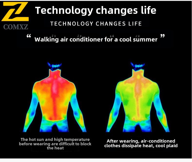 Airconditioning Vest - Koelventilator Vest - 12 Uur Koeling - Hoge Temperatuur Werk Vissen Wandelen