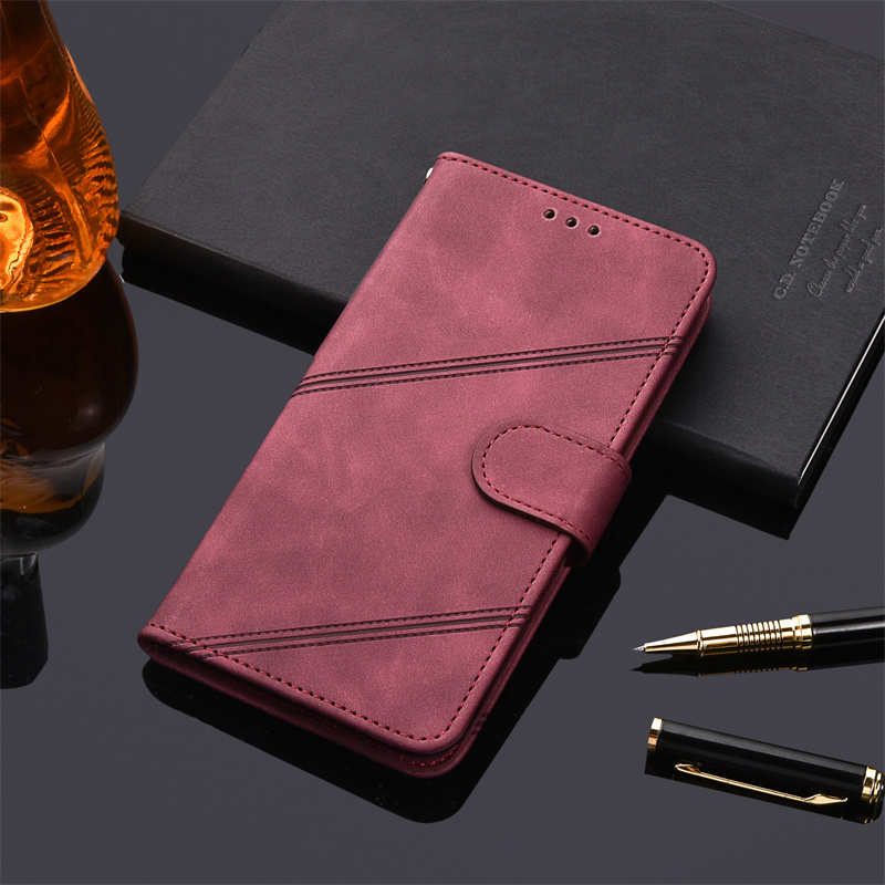 Etui do Samsung Galaxy A03 etui z klapką skórzane etui na karty skóra ochronna do Samsung A03 A 03 okładka książki Funda: K4-Red