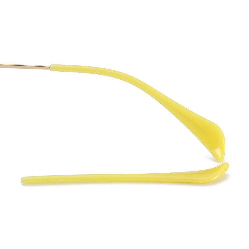 Lunettes de soleil antidérapantes en Silicone, 1 paire, couvre-jambes, support de crochet d&#39;oreille antidérapant, protège-oreilles: YELLOW