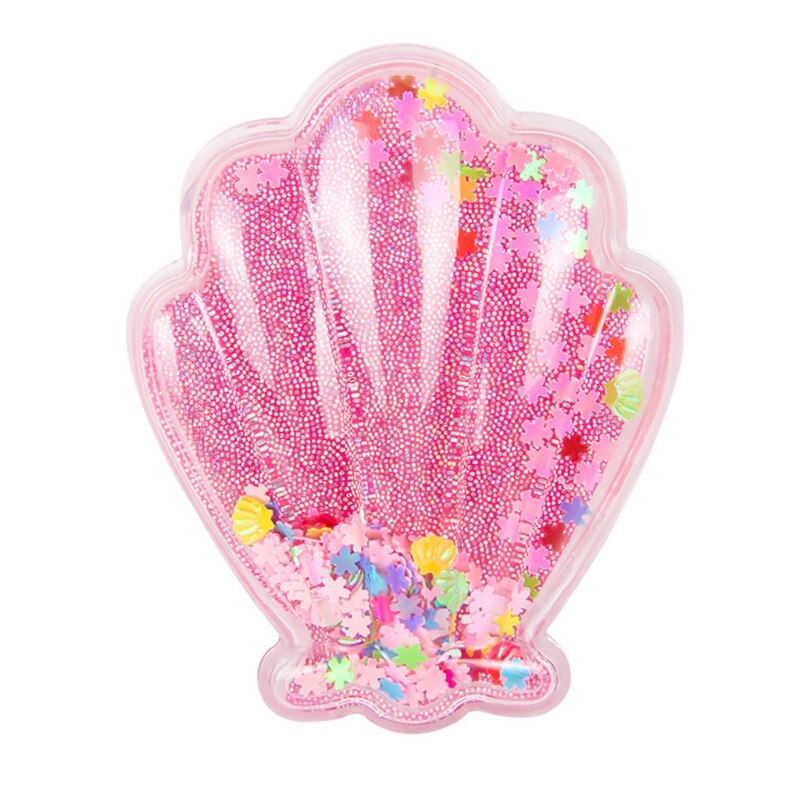 Hair Brush Shell Hair Brush,NO Detangler No Static Hair Brush,Glitter Sparkling Hairbrush for Wet & Dry Hair