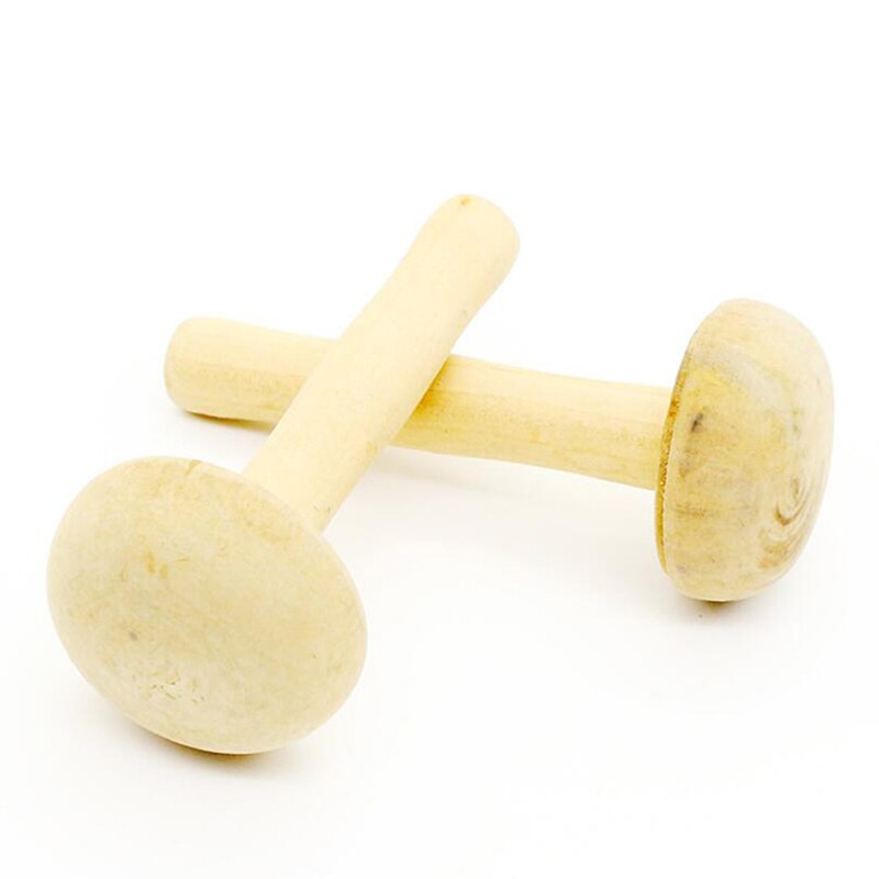 1PC Wooden Mushroom Roller Paper Printing Ink Rubbing Use Art Craft Printmaking Tool