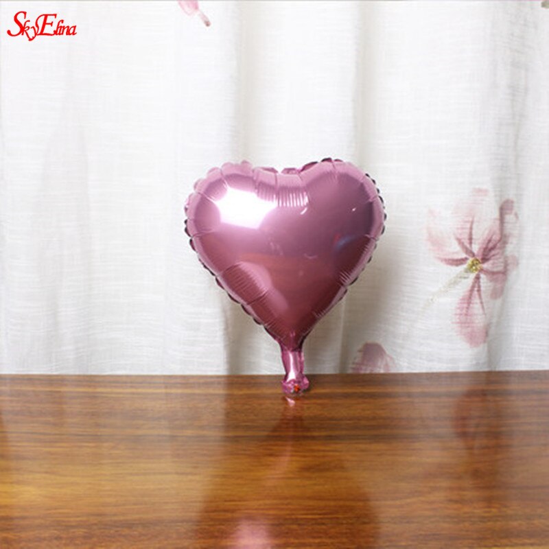 Ballons à hélium en forme de cœur 10 pouces | Rose, or, rouge et Rose, ballons pour fête d'anniversaire et mariage, fournitures pour la saint-valentin, 6Z: pink