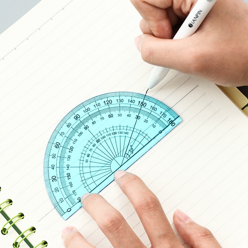 Soft Flexible Geometry Ruler Set Maths Drawing Compass Stationery Rulers Protractor Mathematical Compasses for School