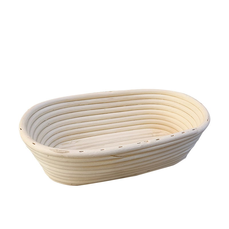 Håndlavet brød banneton kurv rund/oval rattan kurv brød buet kniv dej benny brød