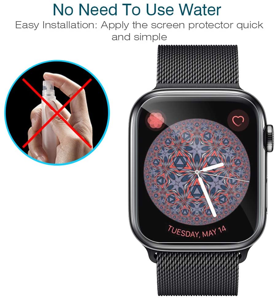 Protector de pantalla para apple watch, película transparente antiburbujas para apple watch seies 5 4 3 44mm 40mm apple watch 42mm 38mm