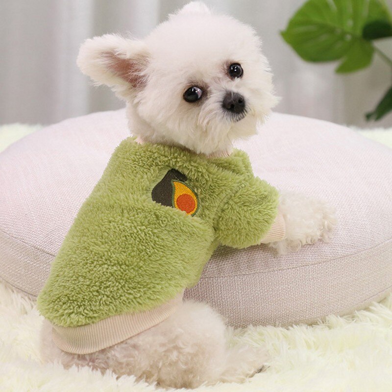 Avocado Houdt Warm In Herfst En Winter Twee-Legged Hond Dierbenodigdheden Kat Kleding Kleine, medium En Grote Honden Teddy Kleding Stolsel