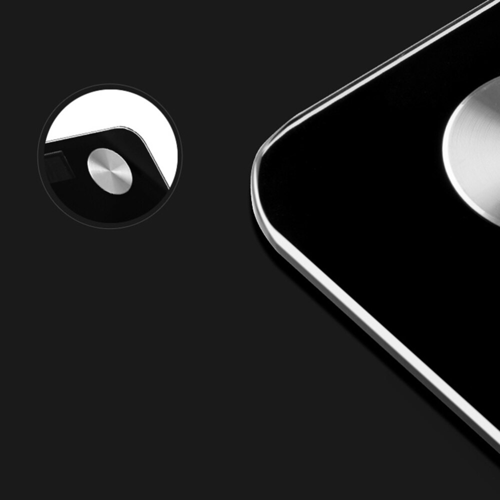 Body Fat Scale Smart Digital Bathroom Wireless Weight Scale Body Composition Analyzer without Battery (Black)