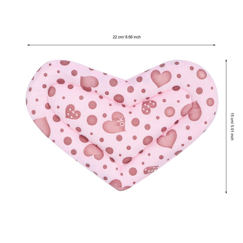 Alfombra de hámster con forma de corazón para mascotas, Animal PEQUEÑO para dormir, jaula, cojín, conejillo de indias, estera para mascotas, accesorios para hámster