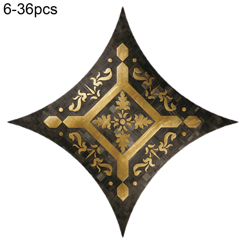 36Pcs Tile Decals Self-adhesive Waterproof PVC Durable Self-adhesive Floor Stickers Tile Stickers Home Decoration: 6