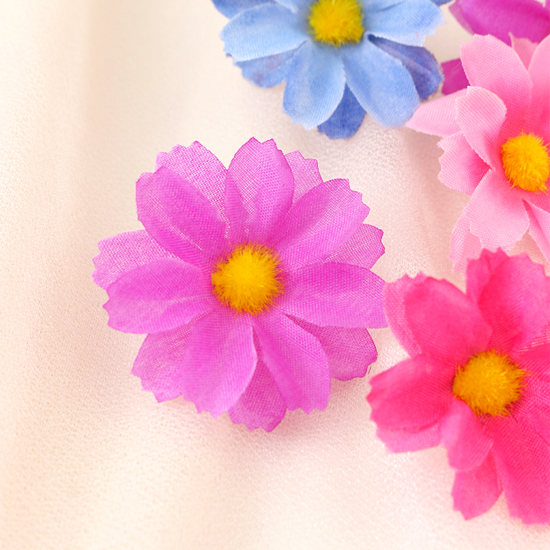 30/50 Uds. Flores artificiales Margarita flores de seda decoración boda decoración en casa Margarita Floral suministros para manualidades