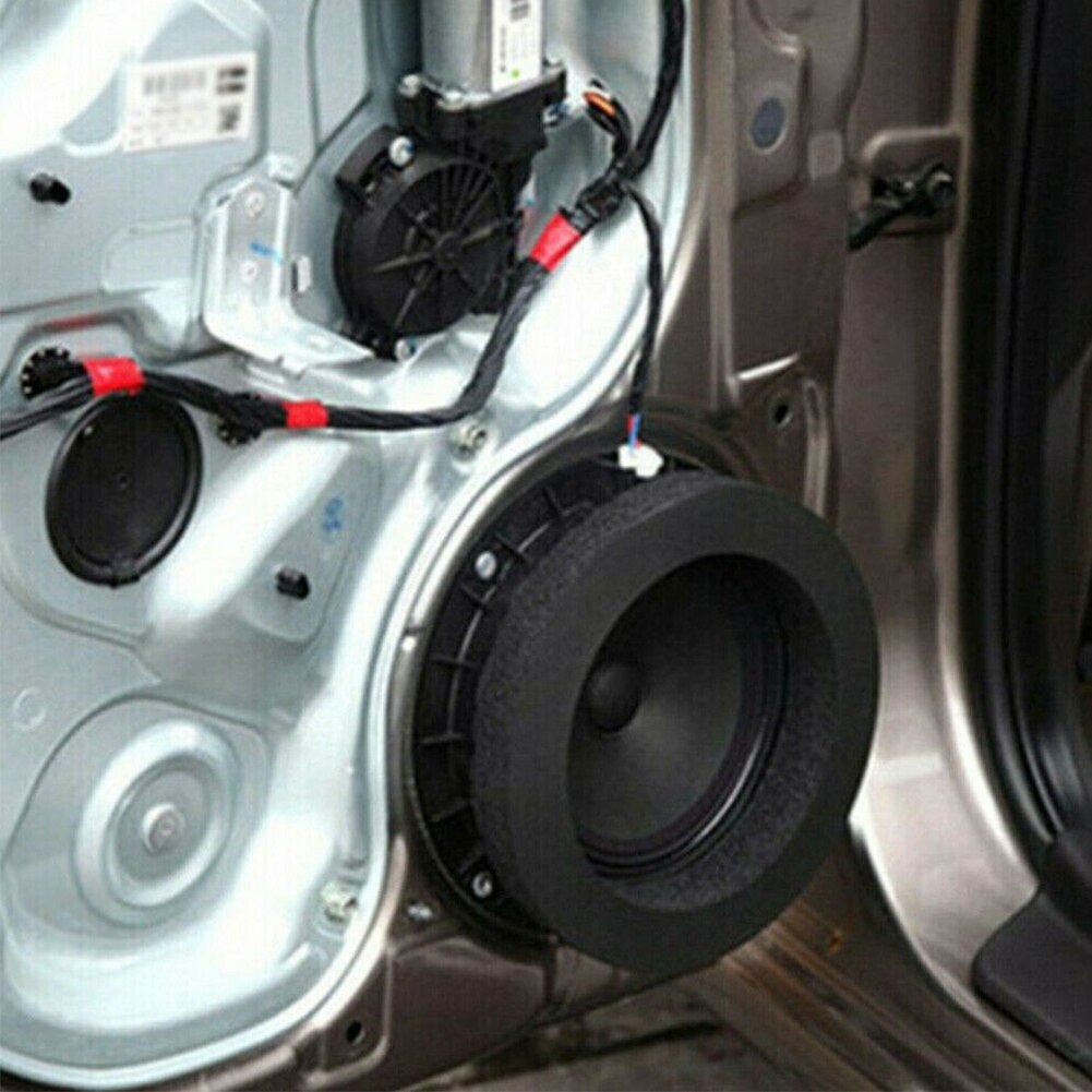 Anneau d'isolation phonique pour haut-parleur de voiture, 6.5 pouces, 4 pièces, isolation phonique, en coton, auto-adhésif