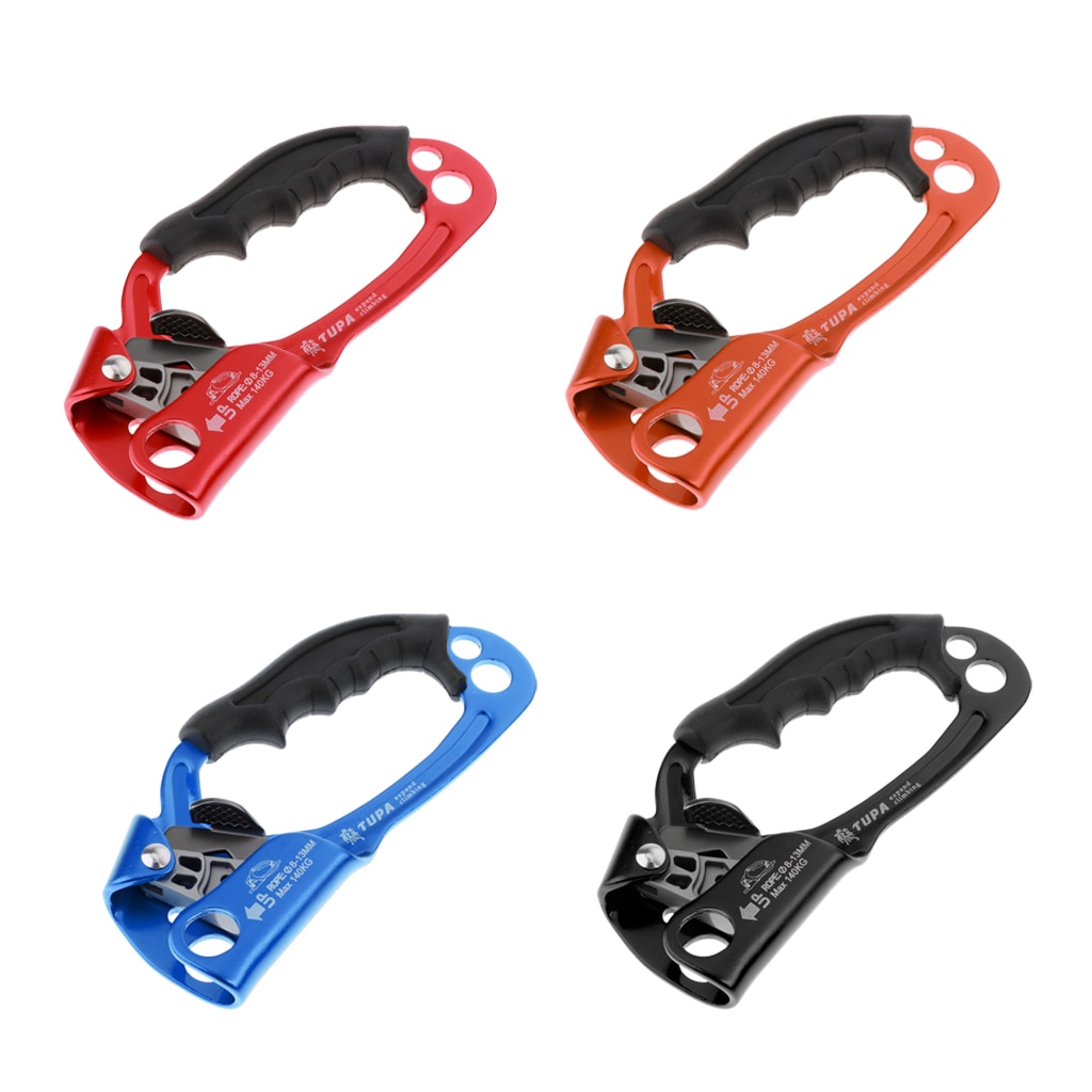 Hand Ascender Rock Climbing Tree Arborist Rappelling Gear Equipment Rope Clamp for 8~13MM Rope 22KN