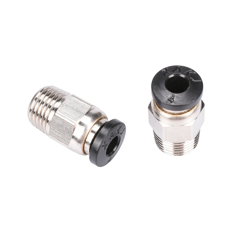 2 Stuks Pneumatische Connectors PC4-01 3D Printer Hotend J-Head 3D V6 Afstandsbediening Hoofd Connector Extrudeerinrichtingstoevoer 3Mm/1.75Mm Teflonto Buis