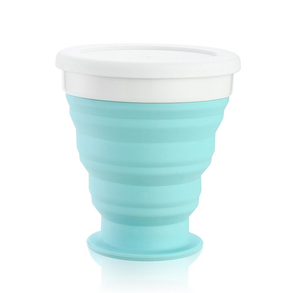 Ecoart - Set di tazza e ciotola pieghevole in silicone, con spork