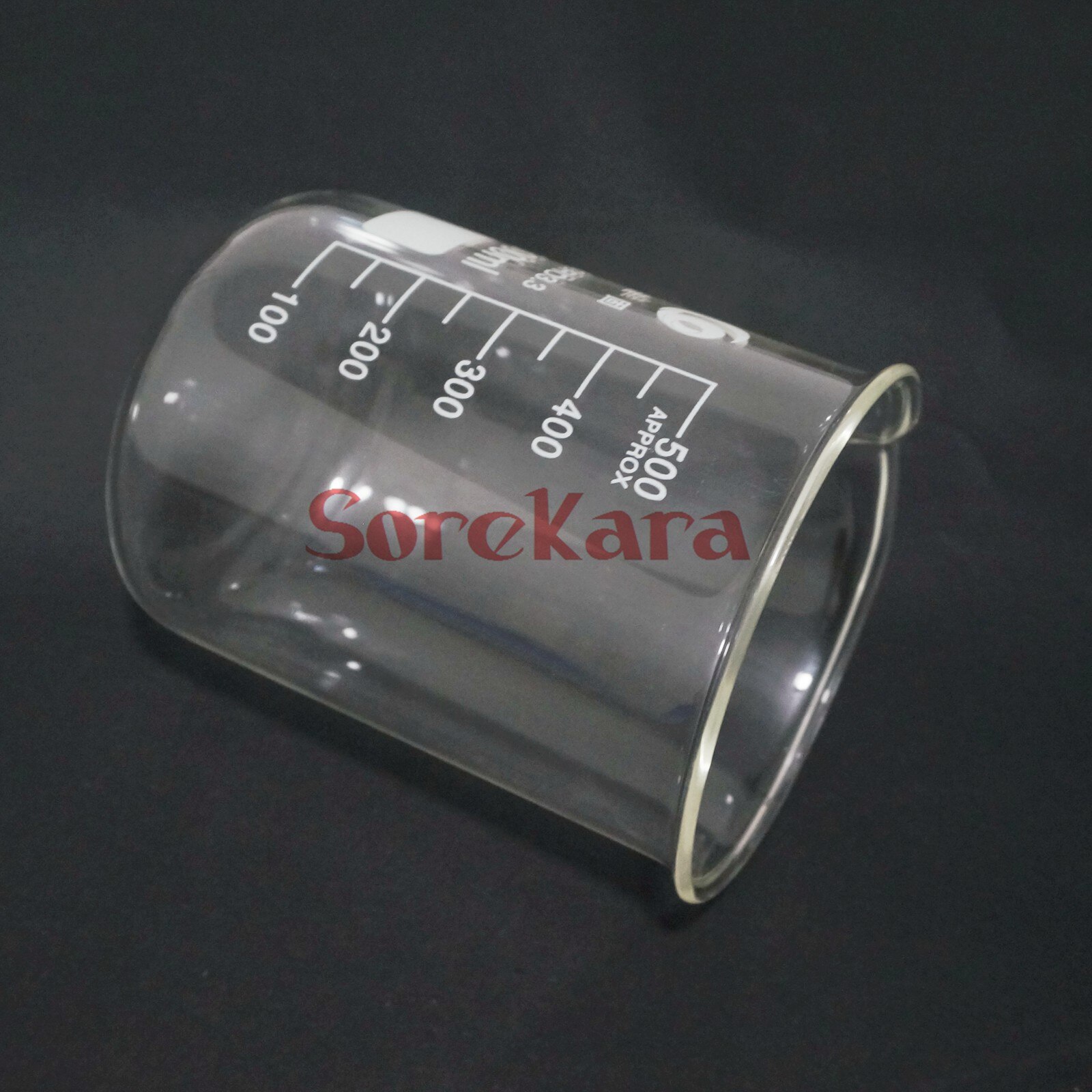 Capacity 500ml Low Form Beaker Chemistry Laboratory Borosilicate Glass Transparent Beaker flask Thickened with spout