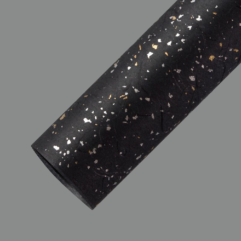 10 Pcs Stars Sparkle Wrapping Paper Roll for Wedding Kids Birthday Baby Shower Wrap Craft Paper Decor: Black
