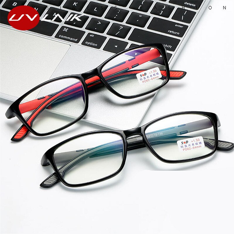 Uvlaik blauwlichtblokkerende leesbrillen voor dames en heren, presbyopische leesbrillen 1.0 1.5 2.0 2.5 3.0 3.5 4.0 presbyopiebrillen