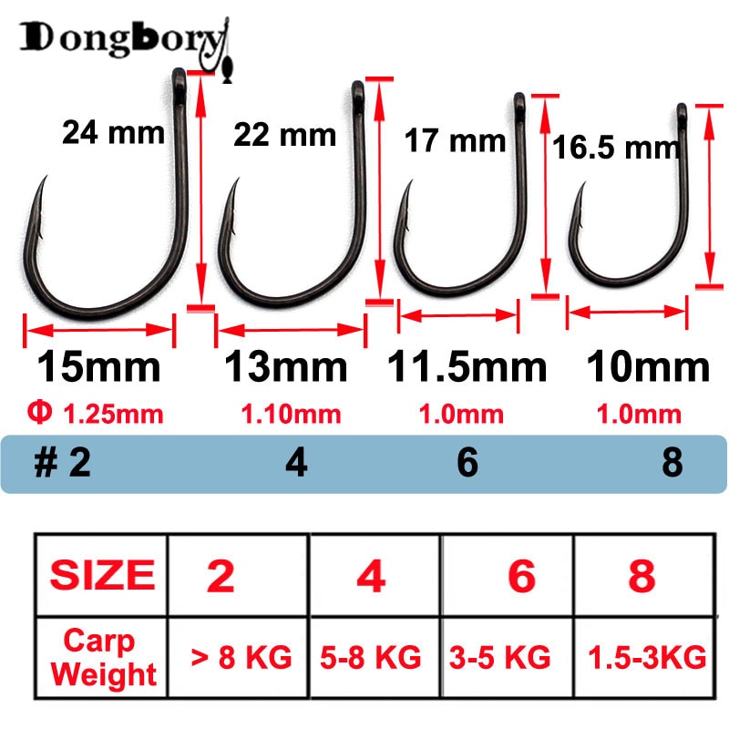 50 xptfe coated wide gape karpe fiskekroge kurve skaft carbon stål krog mikro modhager feeder karpekrog pop up majs rig japan