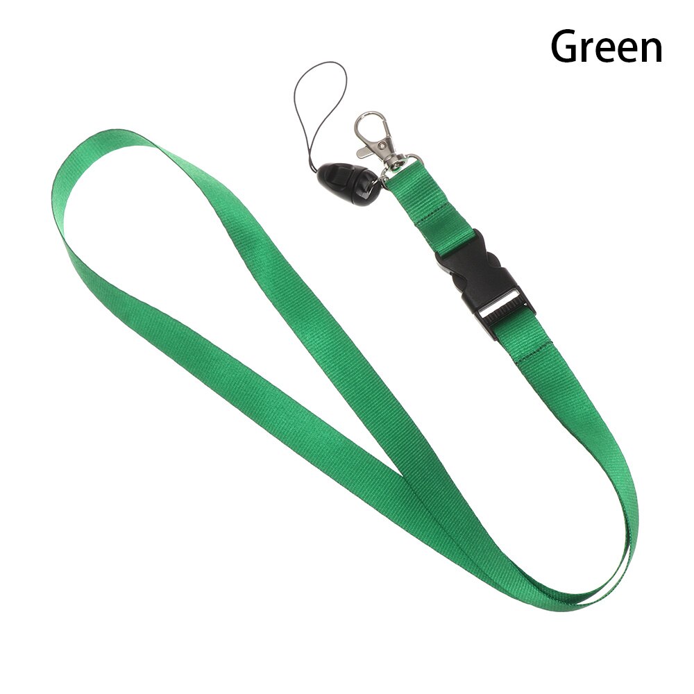 Moda kolorowe smycz na telefon osobowość smycz na szyje smycze klucze ID Card Gym pasek do telefonu komórkowego USB smycz na identyfikator liny kamery: Green
