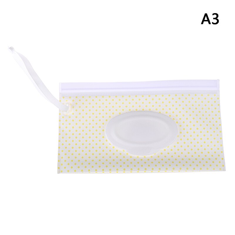 1Pcs wipes bag Portable wet wipes box storage box tissue box napkin holder baby wipes Portable rope cover tissue box: A3