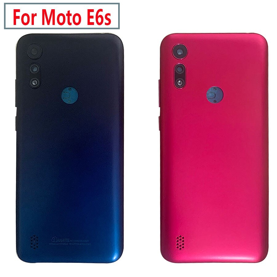 6.1 "nuovo per Motorola Moto E6S coperchio batteria posteriore pannello posteriore custodia custodia parti di riparazione per Moto E6s 2020 alloggiamento posteriore