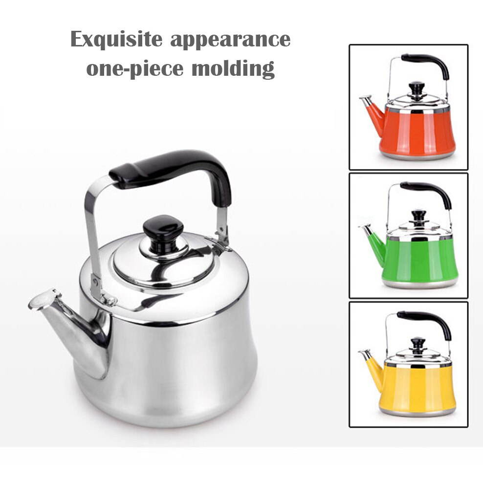 1-3L Gekleurde Kokend Water Pot Extra Dikke 201 Niet-magnetische Roestvrijstalen Ketel Pieptoon Herinnering Kokend Water Ketel