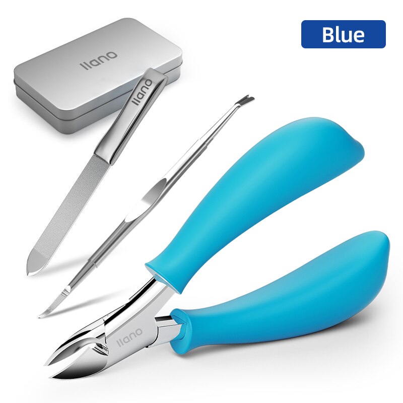 LLANO Nail Clippers Pliers Toenail Cutter Pedicure Manicure Tools Foot Care Ingrown Paronychia Correction Tool Sets: LL-ZJD75