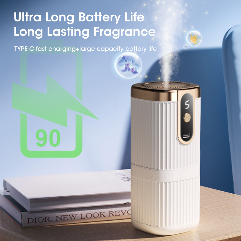 Mini-Aromatherapie-Maschine, intelligenter Diffusor für ätherische Öle, USB-Aufladung, fünf Stufen-Einstellung, Raum-WC-Luftbefeuchtung