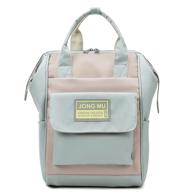 Diaper Bag Donut Backpack Women's Korean-style Large-Volume Versatile-Trailer: Mint Green