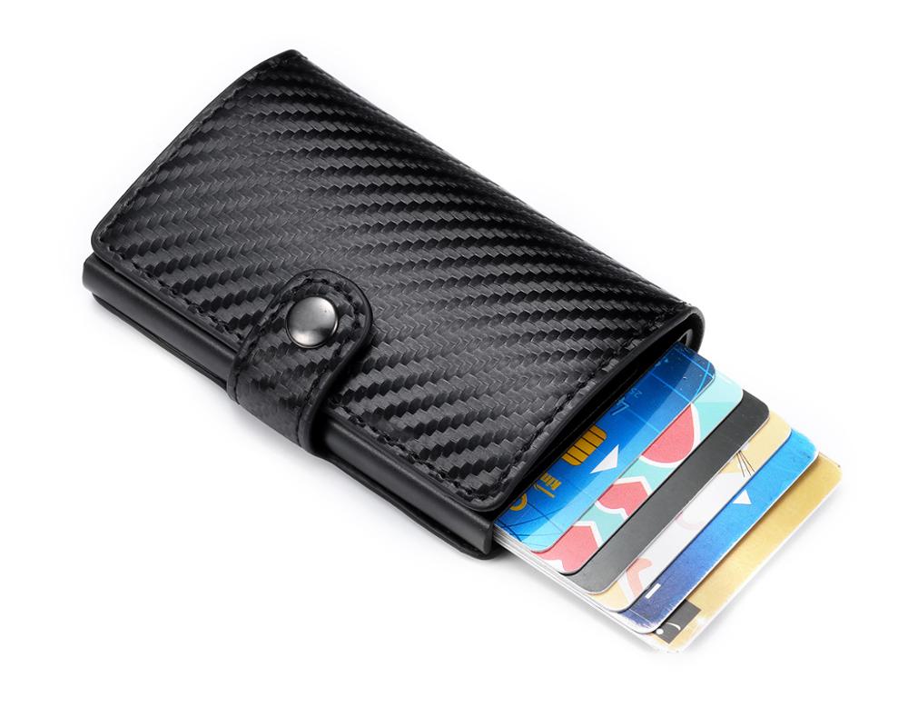 Portefeuille en alliage d'aluminium en fibre de carbone