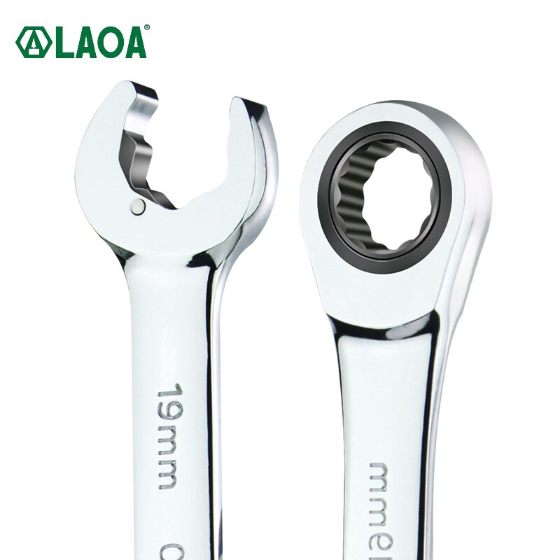 LAOA Multifunctional Fast Ratchet Wrench Double-headed Dual-purpose Open-ended Ratchet Wrench Hand Tools