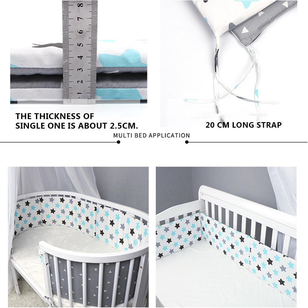 1Pcs Newborn Baby Safety Bed Fence Washable Guardrail Kids Playpen Crib Bumpers Infant Child Care Barrier Protector for Beds