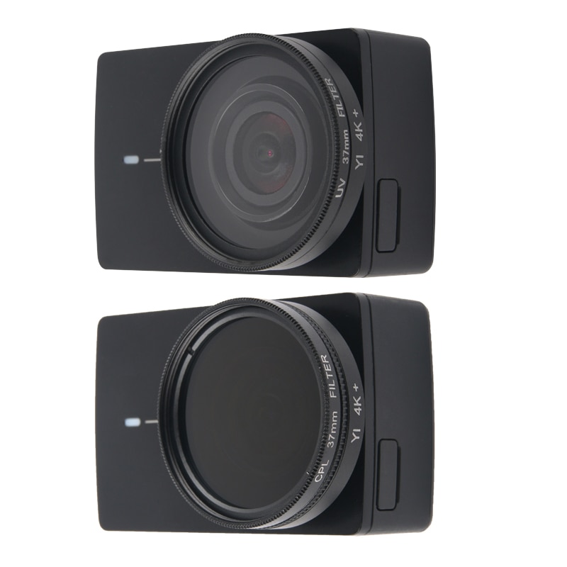 UV CPL Lens Filter + Beschermende Aluminium Frame Case + Lens Cover voor Xiaomi Yi 4K Lite Actie Camera lens Accessoires