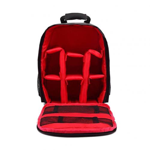 Soft Nylon camera bag Outdoor Waterproof Photography DSLR Camera Backpack Women Men Travel Bag Pack: Red