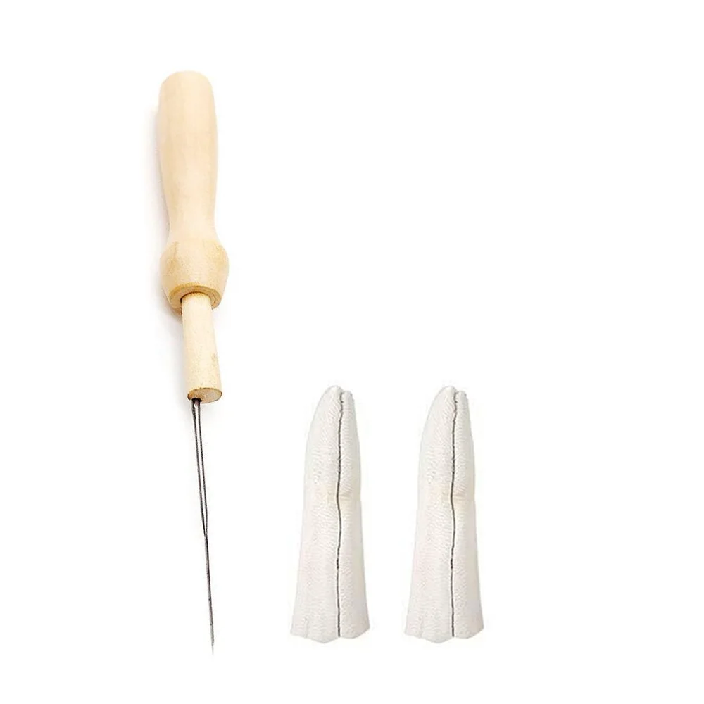 1 ~ 100 stk. uldfilt nålefilt nålefilt startsæt filtenåle filt med fingerhuler gør-det-selv-pakke til filtning: Klar