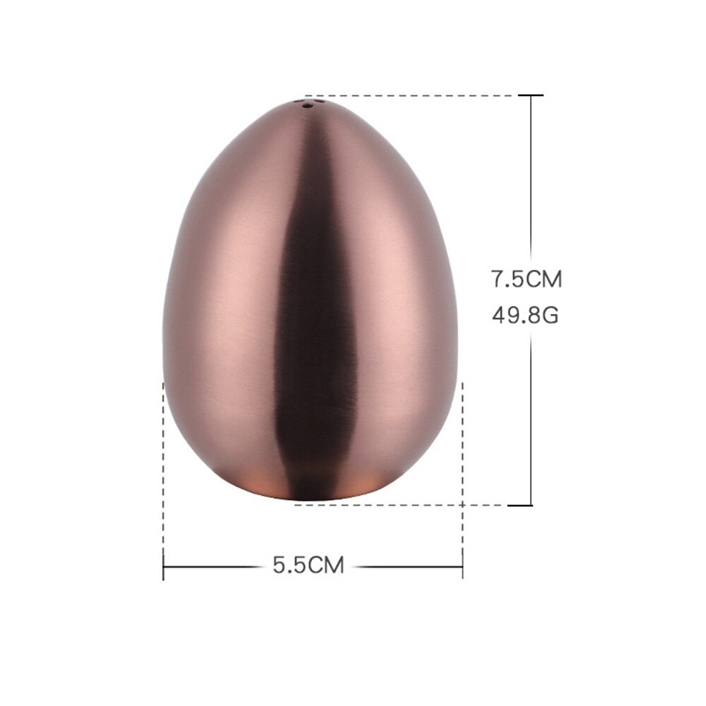 Egg Shaped Salt Spice Pepper Shaker Spice Container Stainless Steel Condiment Bottle Seasoning Organizer Kitchen Accessories: C