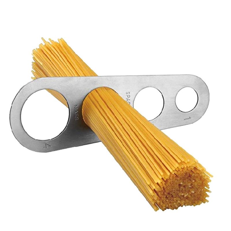 Stainless Steel Spaghetti Measurer Tool with 4 Holes Pasta Portion Control Gadgets 4 Portion Cooking Tool D10 20