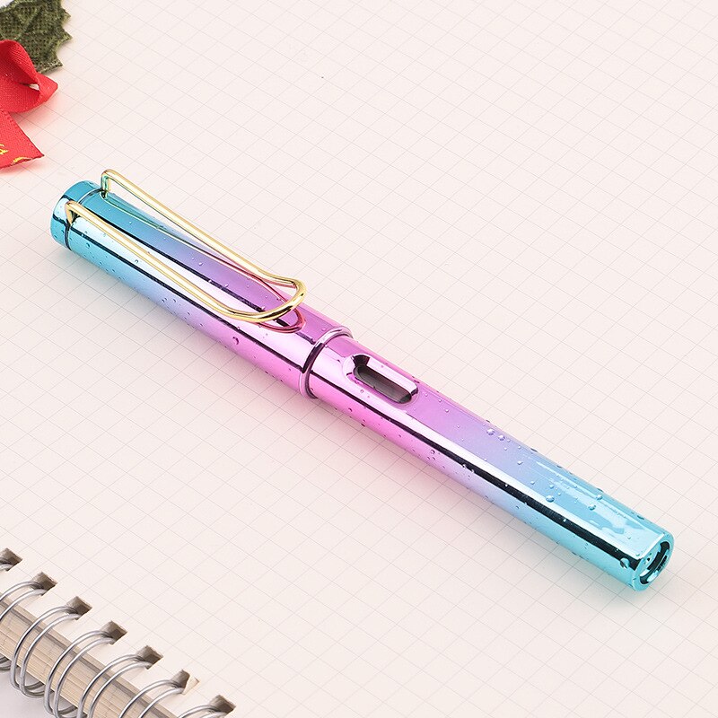 0.5/0.38mm Luxury Ink Sac Fountain Pens Refillable Calligraph Ink Pen for Kids Students Writing School Supplies Stationery: A / 0.5mm