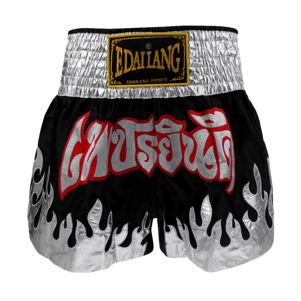 Satin Boxing Shorts Muay Thai Fighting Sanda MMA Shorts for Men Women